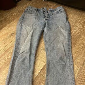 Agolde high rise light wash jeans size 26.